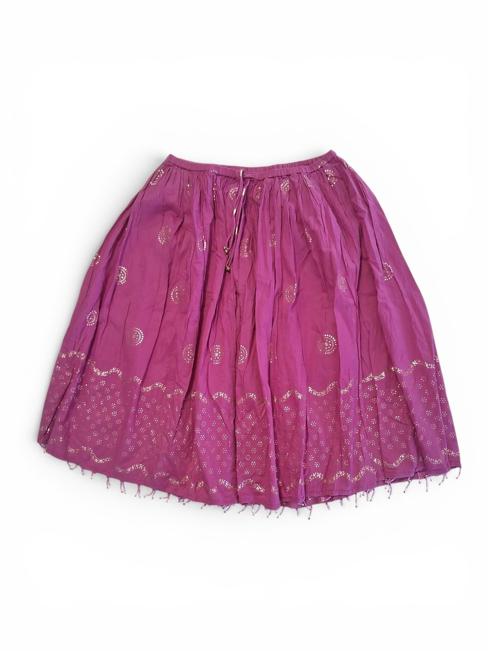 Vintage Y2K Beaded Gap Kids Purple- Pink- Gold Skirt Girls XXL 14/16
